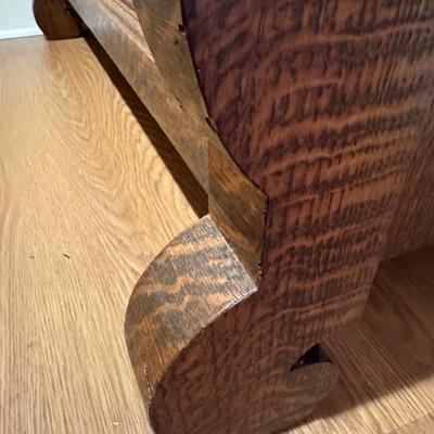 ANTIQUE TIGER OAK BUFFET
