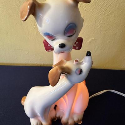 VINTAGE ARTMARK "HI FRIEND" DOG LAMP