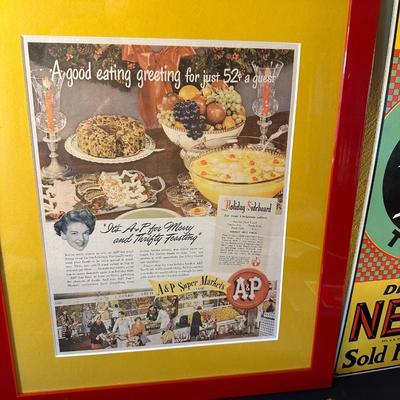 VINTAGE INSPIRED WALL ART LOT