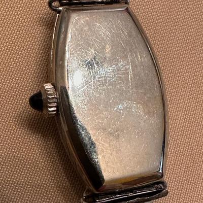 Art Deco Sterling Sapphire Watch