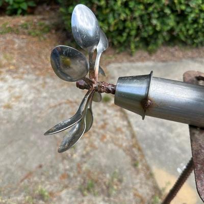 Scrap Metal art garden sculpture plane