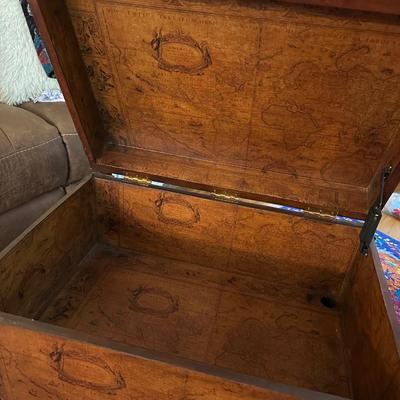DOUBLE DECKER TRUNK COFFEE TABLE