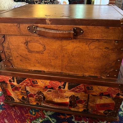 DOUBLE DECKER TRUNK COFFEE TABLE