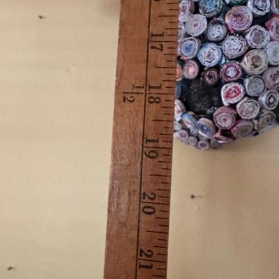 FOLK ART ROLLED PAPER BULL BUST