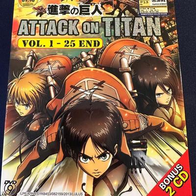 ATTACK ON TITAN VOL 1-25 DVD