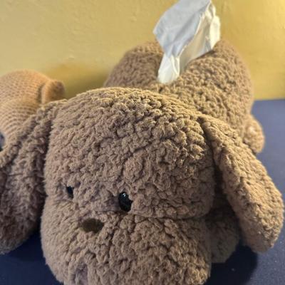 WEIMARANER LOVE PLUSH TISSUE HOLDER RABBIT LOT
