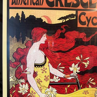 AMERICAN CRESCENT CYCLES, STUCCHI MILANO POSTERS FRAMED PRINT