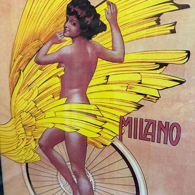 AMERICAN CRESCENT CYCLES, STUCCHI MILANO POSTERS FRAMED PRINT