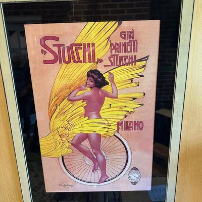 AMERICAN CRESCENT CYCLES, STUCCHI MILANO POSTERS FRAMED PRINT