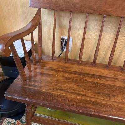 VINTAGE WOOD BENCH