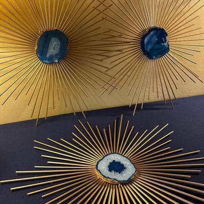 SUNBURST WALL ART LAMP LOT