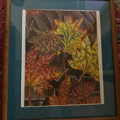FRAMED FLORAL ART LOT