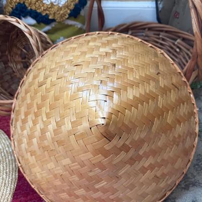 ELEPHANT HAMPER, PILLOW, BASKET, HAT LOT