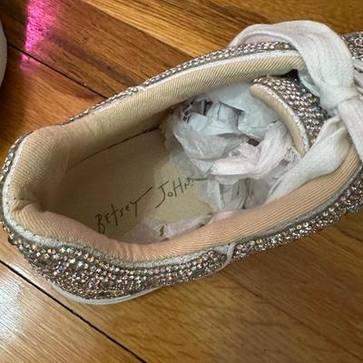 BETSEY JOHNSON SPARKLE RHINESTONE SNEAKERS