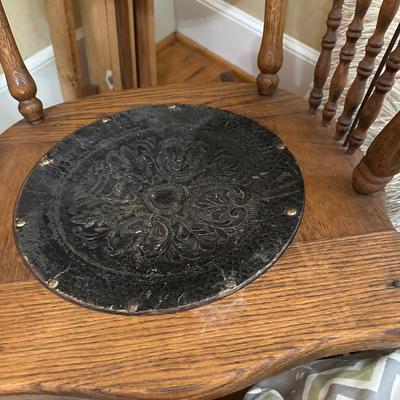 OAK ROCKER PILLOW LOT