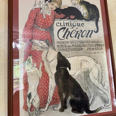 CLINIQUE CHEKON FRAMED POSTER