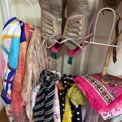 WOMENS SHOES, SCARVES
