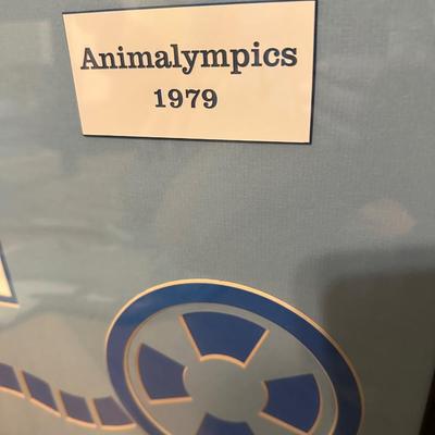 ANIMALYMPICS 1979 FRAMED ART