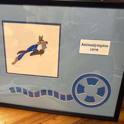 ANIMALYMPICS 1979 FRAMED ART