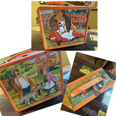 THE FOX AND THE HOUND VINTAGE LUNCH BOX