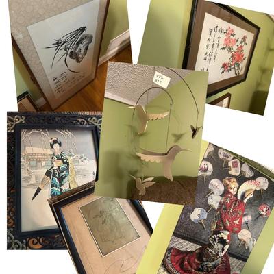 CHINESE FRAMED ART & MORE LOT