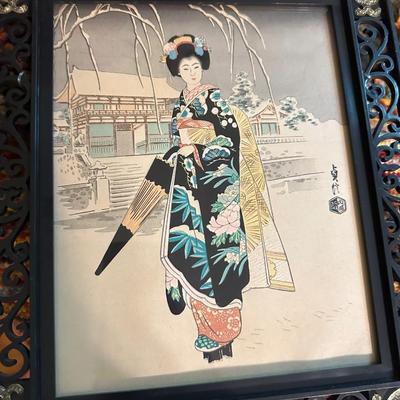 CHINESE FRAMED ART & MORE LOT