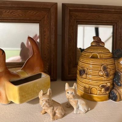 VINTAGE CERAMIC HONEY POT, PLANTER & MORE