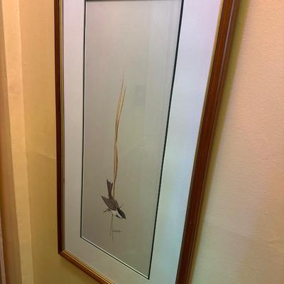 ART LE MAY framed bird art