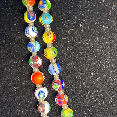 Gorgeous Italian glass beaded necklace