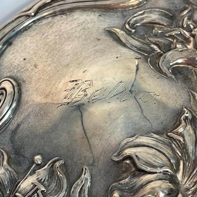 Sterling 9” hand held mirror