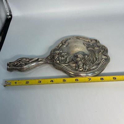 Sterling 9” hand held mirror