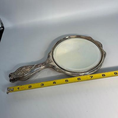 Sterling 9” hand held mirror