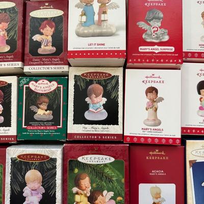Vintage Mary's Angels Hallmark Ornaments (1988-2023) Angel Christmas Ornaments