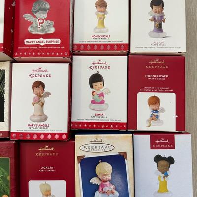 Vintage Mary's Angels Hallmark Ornaments (1988-2023) Angel Christmas Ornaments