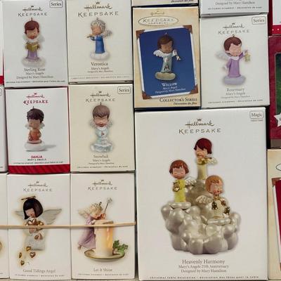 Vintage Mary's Angels Hallmark Ornaments (1988-2023) Angel Christmas Ornaments