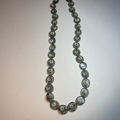 Millefiori bead necklace