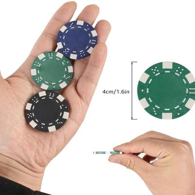 10 Pack Poker Chips for Texas Hold'em, Blackjack,Card Club or Late Night Poker Games