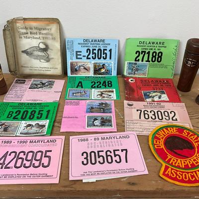 D509 Vintage Bird/Hunting Stamps and Bird Calls Lot