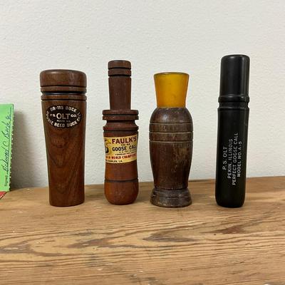 D509 Vintage Bird/Hunting Stamps and Bird Calls Lot