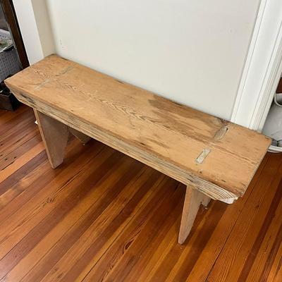 D510 Vintage Poplar/Pine Wood Bench