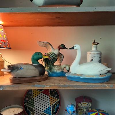 D513 Four Ducks Unlimited Jim Beam Decanters