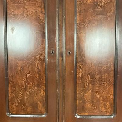 UBC521 Antique Two Door Armoire with Shelves