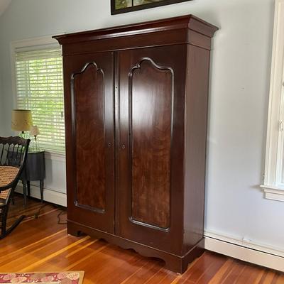 UBC521 Antique Two Door Armoire with Shelves