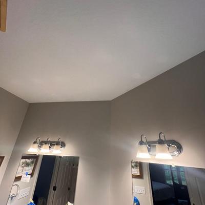 Decorative Chrome & Glass Light Fixtures (PBB-RG)