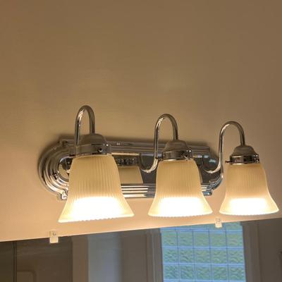 Decorative Chrome & Glass Light Fixtures (PBB-RG)