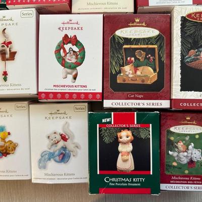 Hallmark Ornaments - Mischievous Kittens Series