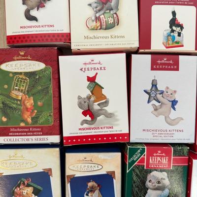 Hallmark Ornaments - Mischievous Kittens Series