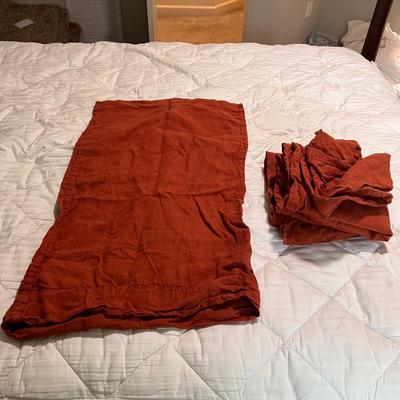 Serena & Lily 100% Linen King Duvet Cover W/Sheets & Pillowcases (GBB-RG)