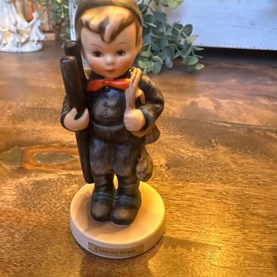 Sale Photo Thumbnail #523: Vintage Goebel Hummel Figurine “Chimney Sweep” Boy with Ladder