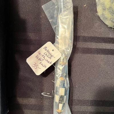 Mackenzie-Childs Courtly Check butter knife